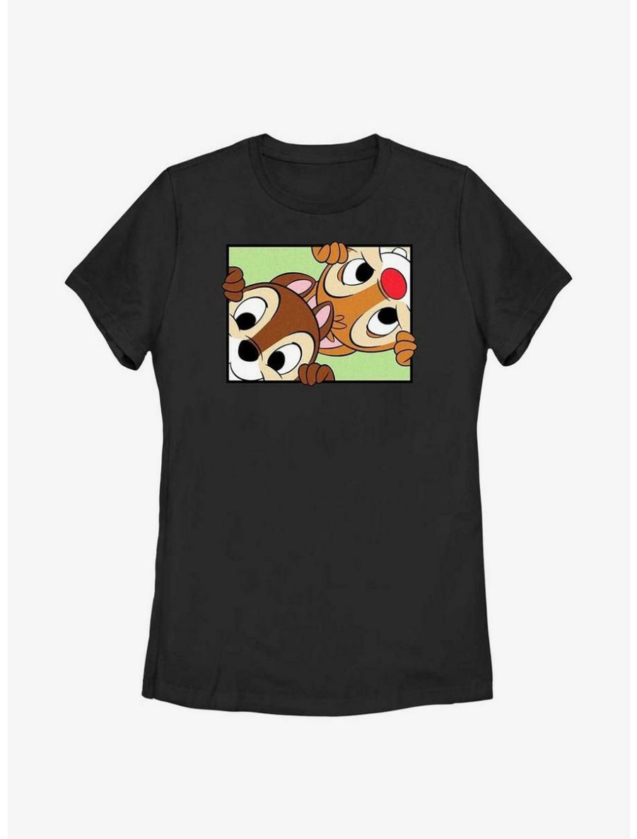 Cartoons * | Cartoons Disney Chip 'N Dale Peek Box Womens T-Shirt