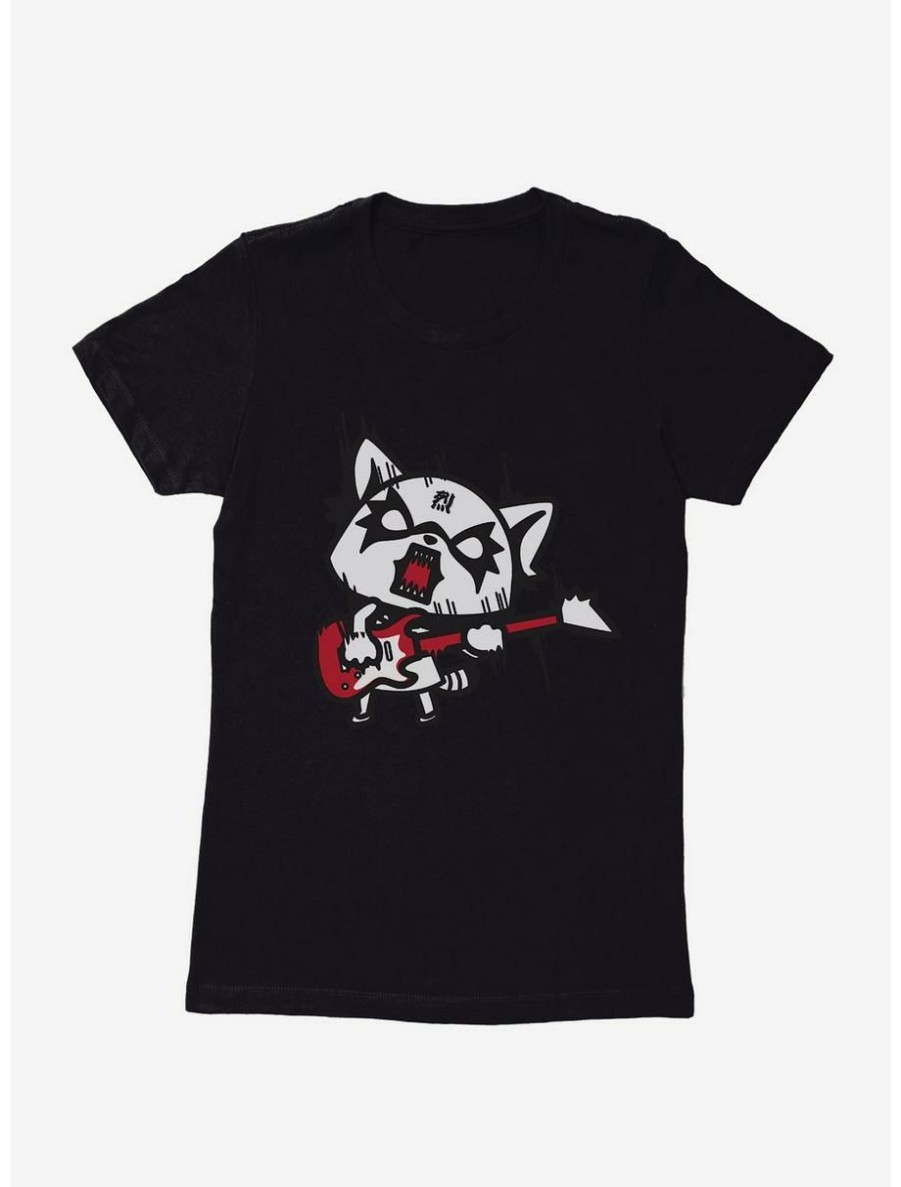 Anime * | Anime Aggretsuko Metal Hard Rock Womens T-Shirt