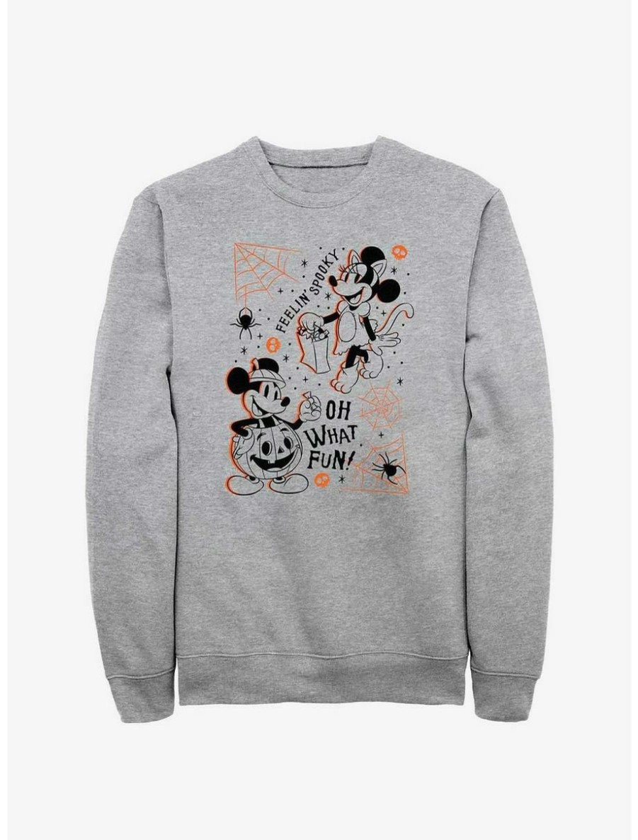 Cartoons * | Cartoons Disney Mickey Mouse & Minnie Mouse Feelin Spooky Sweatshirt