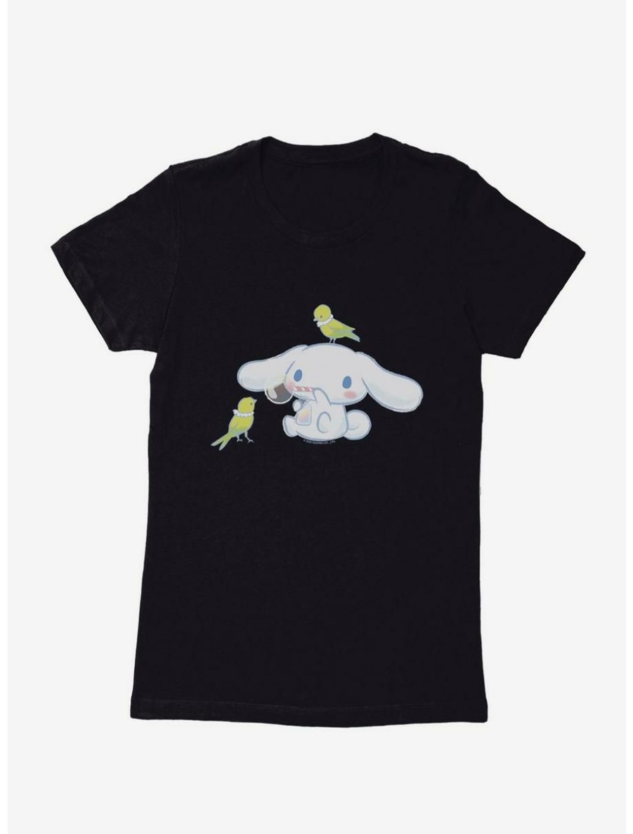 Anime * | Anime Cinnamoroll Bubbles And Birds Womens T-Shirt