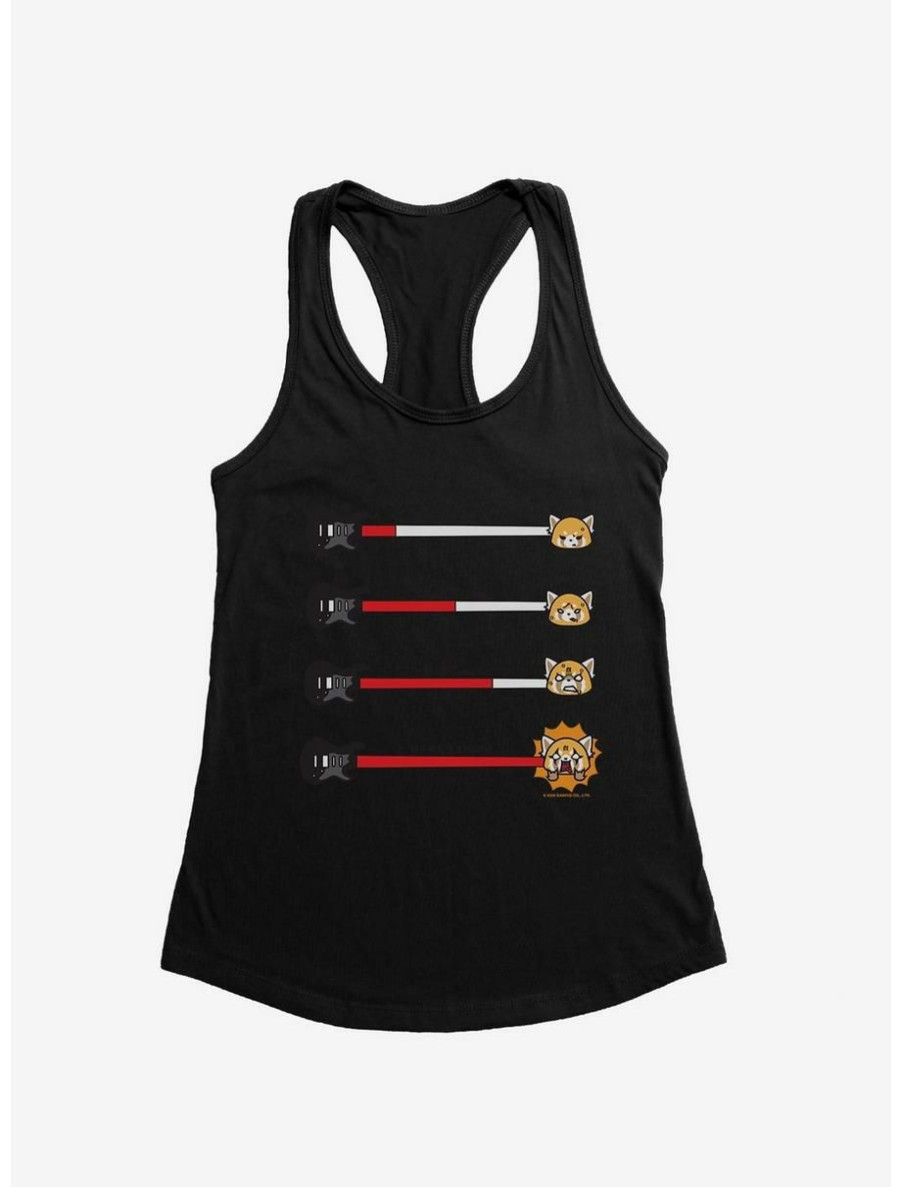 Anime * | Anime Aggretsuko Metal Anger Meter Womens Tank Top