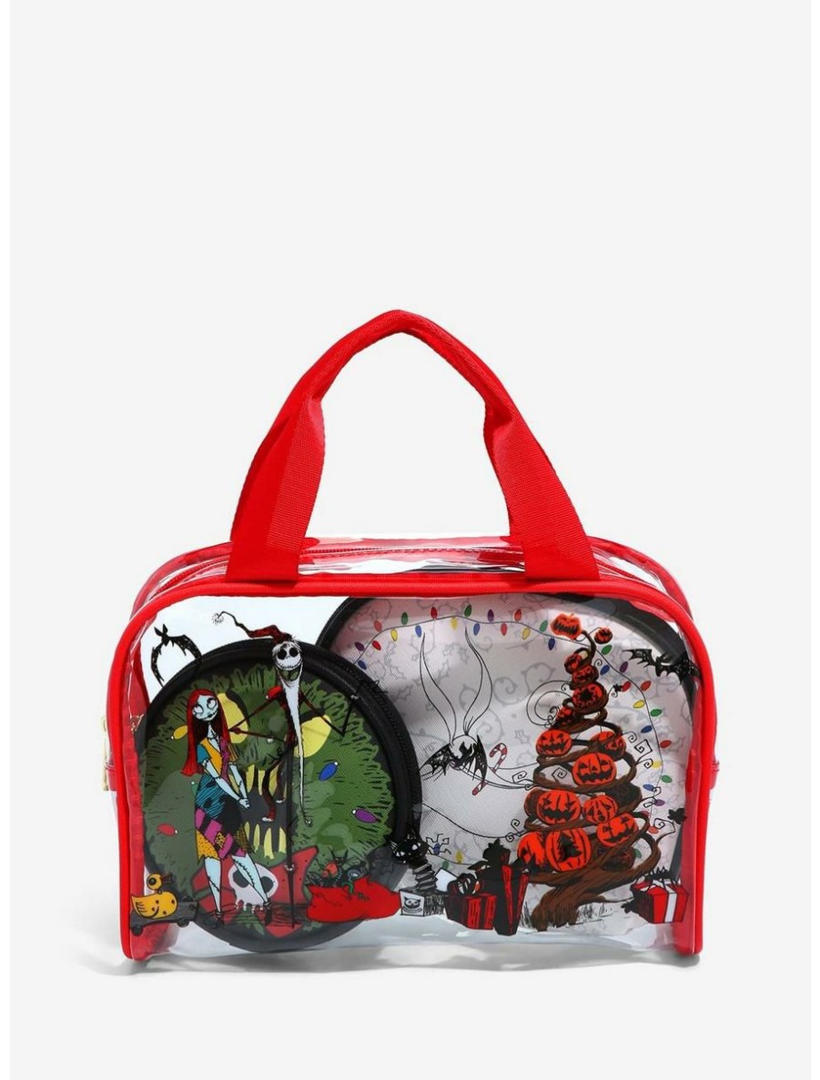 Horror * | Horror Disney The Nightmare Before Christmas Cosmetic Bag Set Boxlunch Exclusive