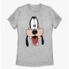 Cartoons * | Cartoons Disney Goofy Big Face Womens T-Shirt