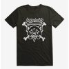 Anime * | Anime Aggretsuko Metal Crossbones T-Shirt