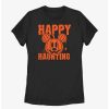 Cartoons * | Cartoons Disney Mickey Mouse Happy Haunting Pumpkin Womens T-Shirt