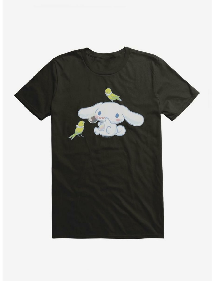 Anime * | Anime Cinnamoroll Bubbles And Birds T-Shirt