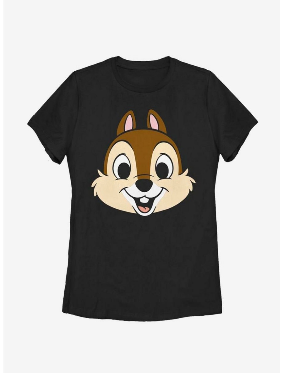 Cartoons * | Cartoons Disney Chip And Dale Chip Big Face Womens T-Shirt