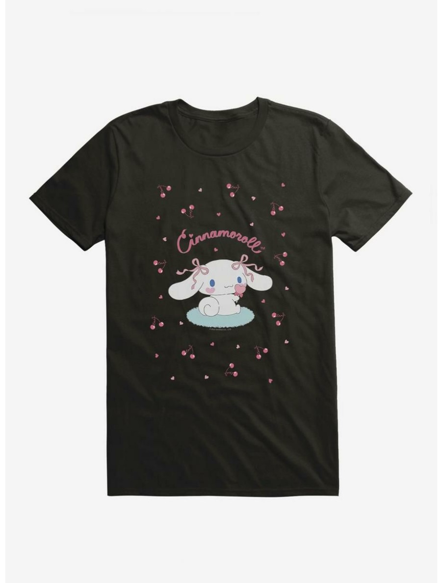 Anime * | Anime Cinnamoroll Cherry Love T-Shirt