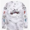 Horror * | Horror Disney The Nightmare Before Christmas Trio Of Terror Long Sleeve Tie-Dye T-Shirt Boxlunch Exclusive