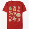 Cartoons * | Cartoons Disney Mickey Mouse Gingerbread Mouses T-Shirt