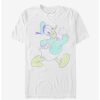 Cartoons * | Cartoons Disney Donald Duck Neon Donald T-Shirt