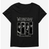 Horror * | Horror Wednesday What Would Wednesday Do? Panels Womens T-Shirt Plus Size