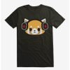 Anime * | Anime Aggretsuko Metal Headphones T-Shirt