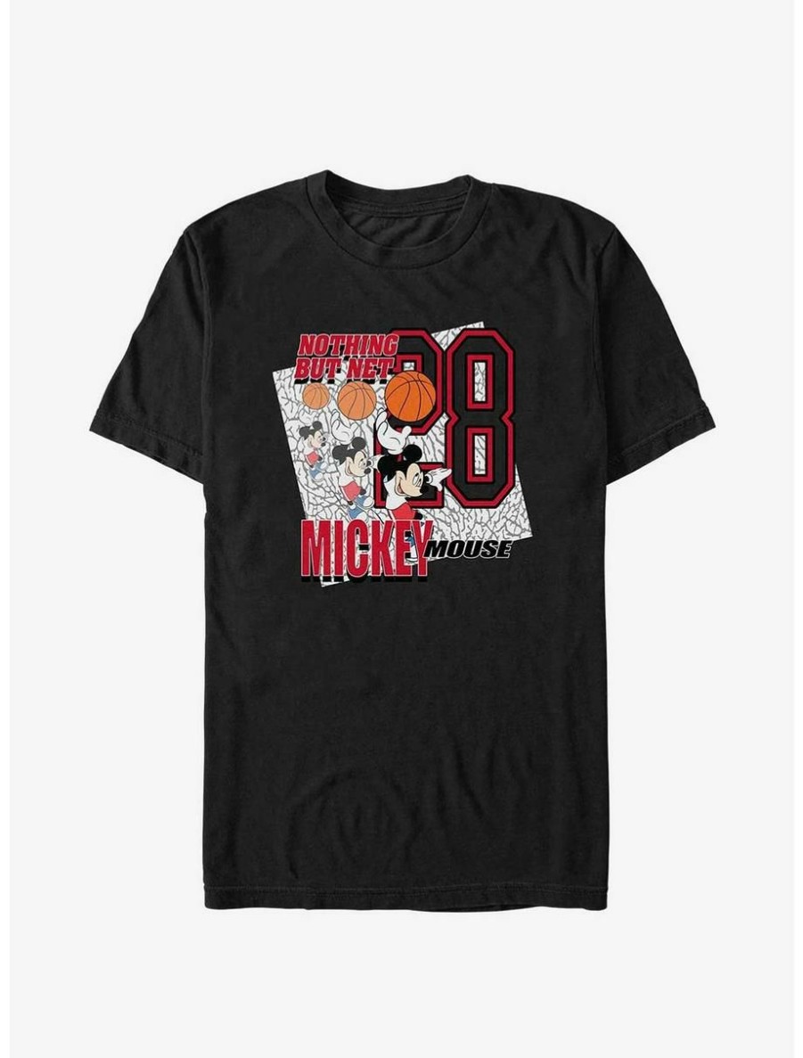 Cartoons * | Cartoons Disney Mickey Mouse Nothing But Net Basketball T-Shirt