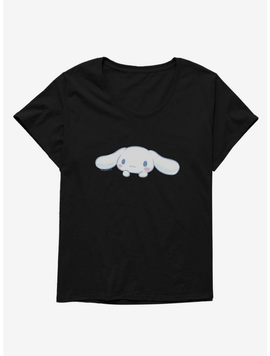 Anime * | Anime Cinnamoroll Face Icon Womens T-Shirt Plus Size