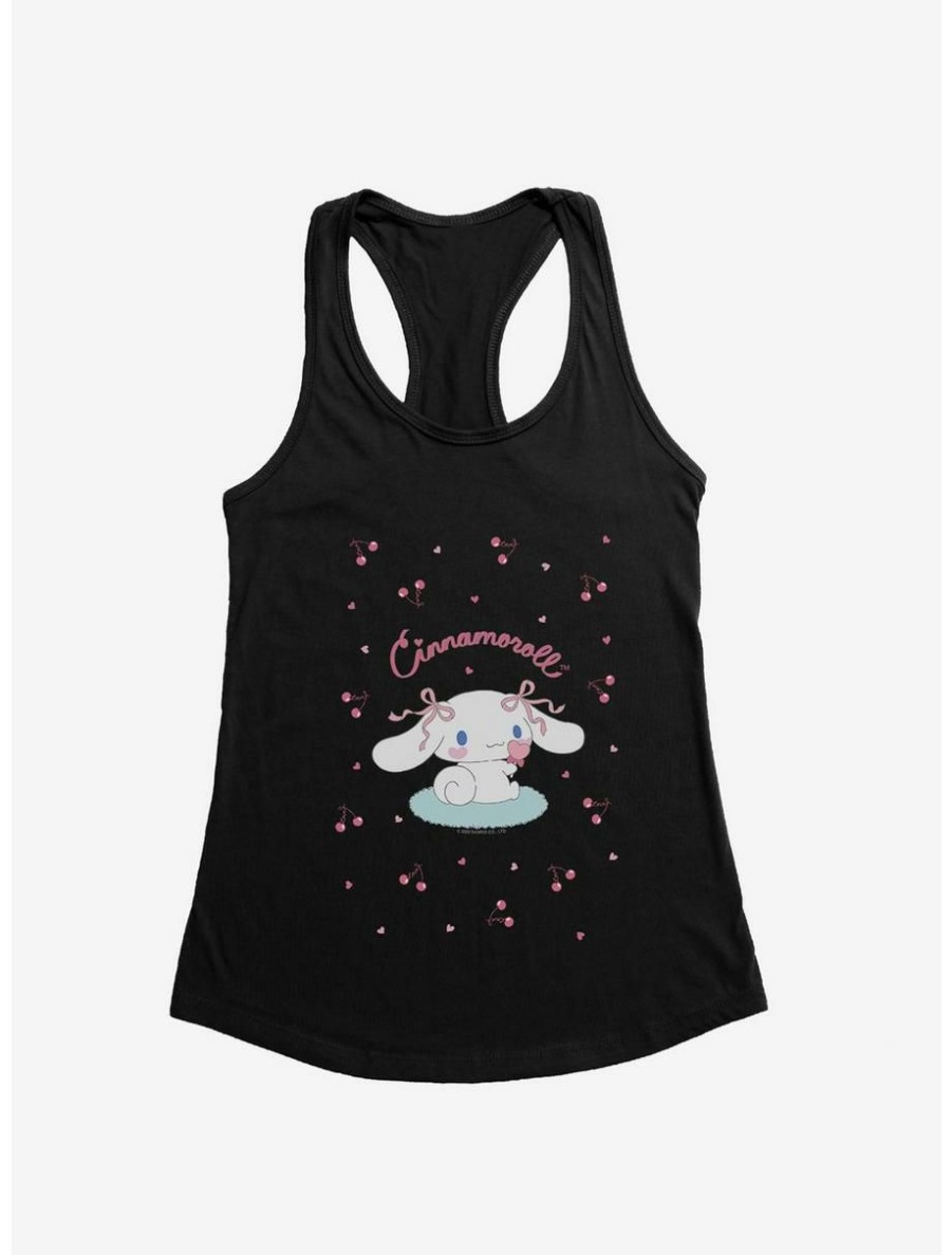 Anime * | Anime Cinnamoroll Cherry Love Womens Tank Top