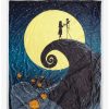 Horror * | Horror Disney The Nightmare Before Christmas Spiral Hill Sherpa Throw Boxlunch Exclusive