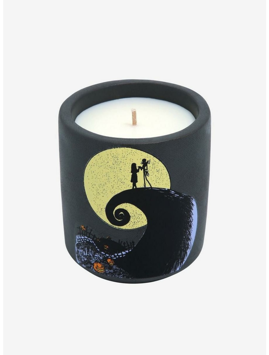 Horror * | Horror Disney The Nightmare Before Christmas Jack Skellington & Sally Spiral Hill Candle