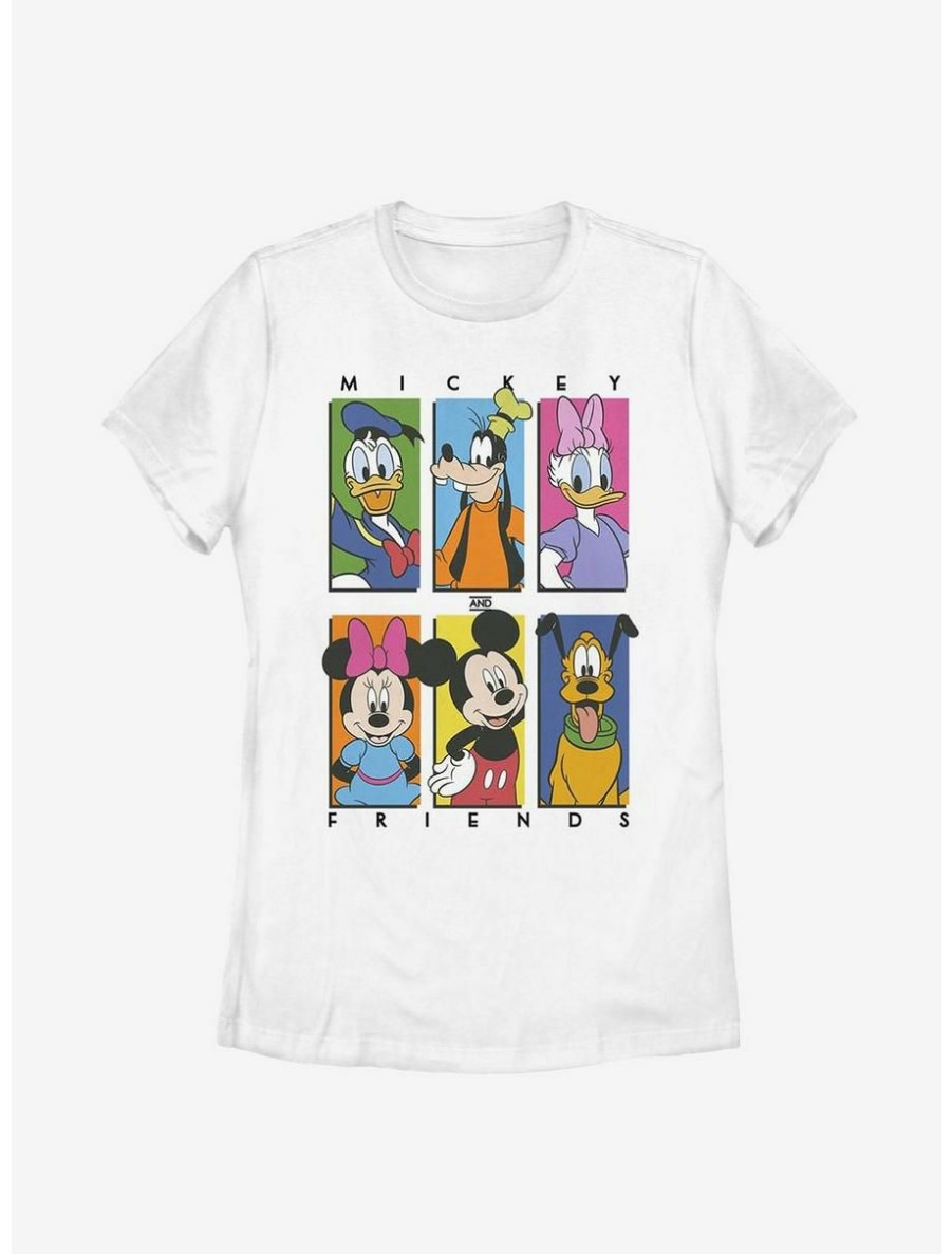 Cartoons * | Cartoons Disney Mickey Mouse Six Up Womens T-Shirt