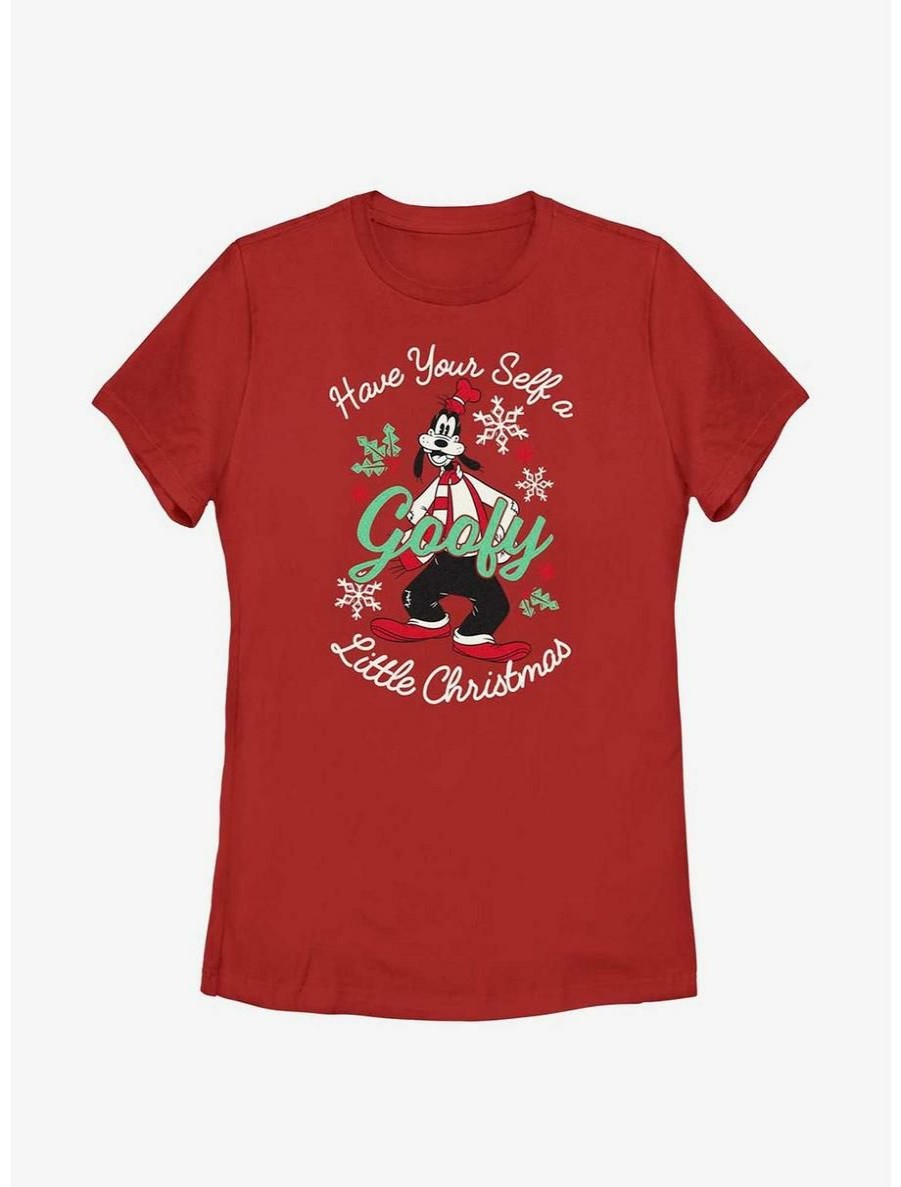 Cartoons * | Cartoons Disney Goofy Have Yourself A Goofy Little Christmas Womens T-Shirt