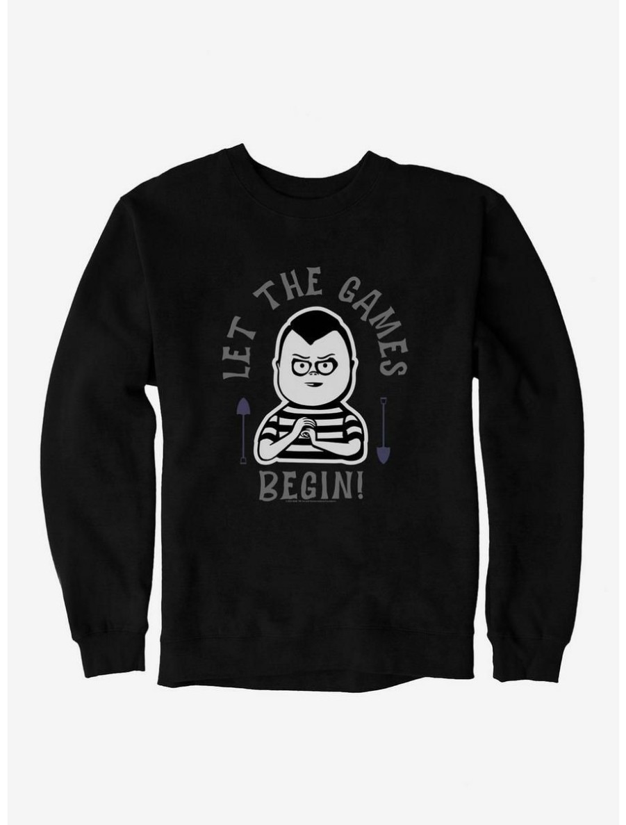 Horror * | Horror Addams Family Movie Games Begin Sweatshirt