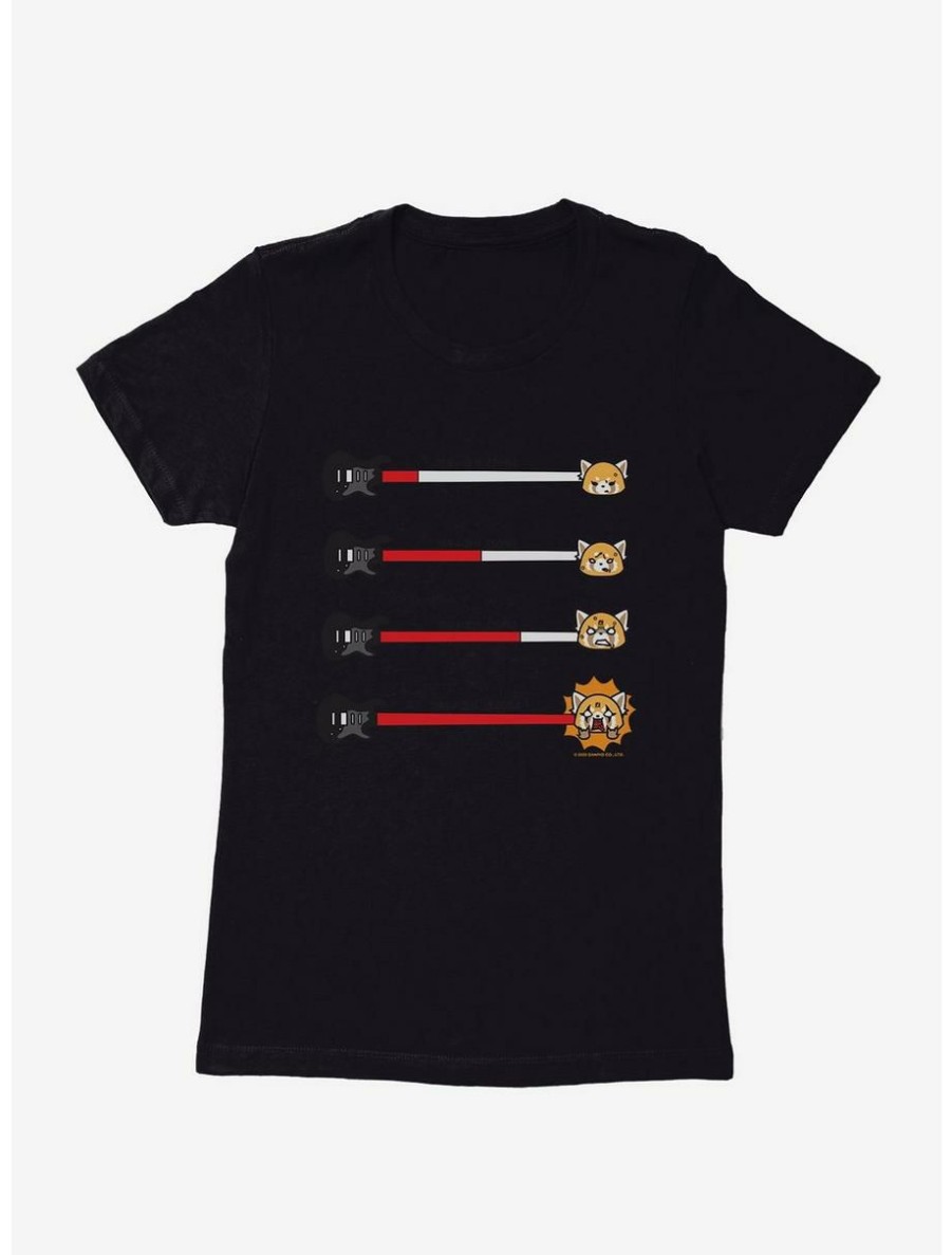 Anime * | Anime Aggretsuko Metal Anger Meter Womens T-Shirt