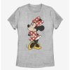 Cartoons * | Cartoons Disney Minnie Mouse Traditional Minnie Womens T-Shirt