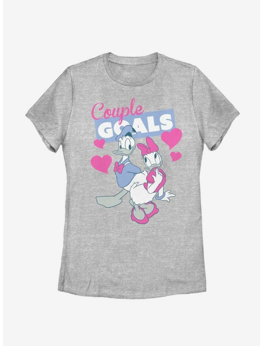 Cartoons * | Cartoons Disney Donald Duck Couple Goals Womens T-Shirt