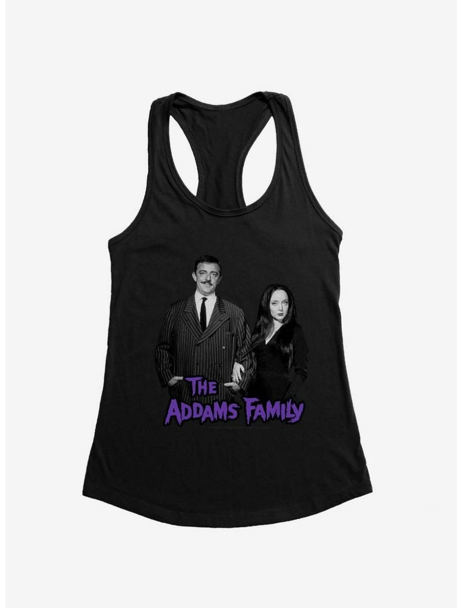 Horror * | Horror The Addams Family Gomez And Morticia Addams Womens Tank Top