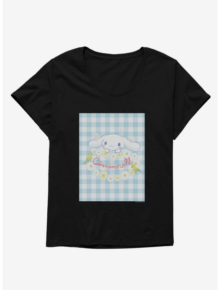 Anime * | Anime Cinnamoroll Daisies And Picnic Womens T-Shirt Plus Size