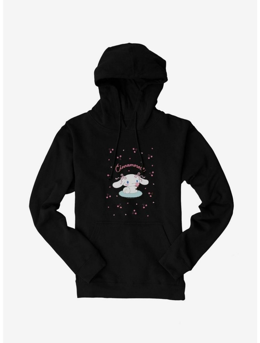 Anime * | Anime Cinnamoroll Cherry Love Hoodie