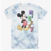 Cartoons * | Cartoons Disney Mickey Mouse Retro Name Tie-Dye T-Shirt