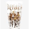 Anime * | Anime Attack On Titan Scout Regiment Portrait Pint Glass Boxlunch Exclusive