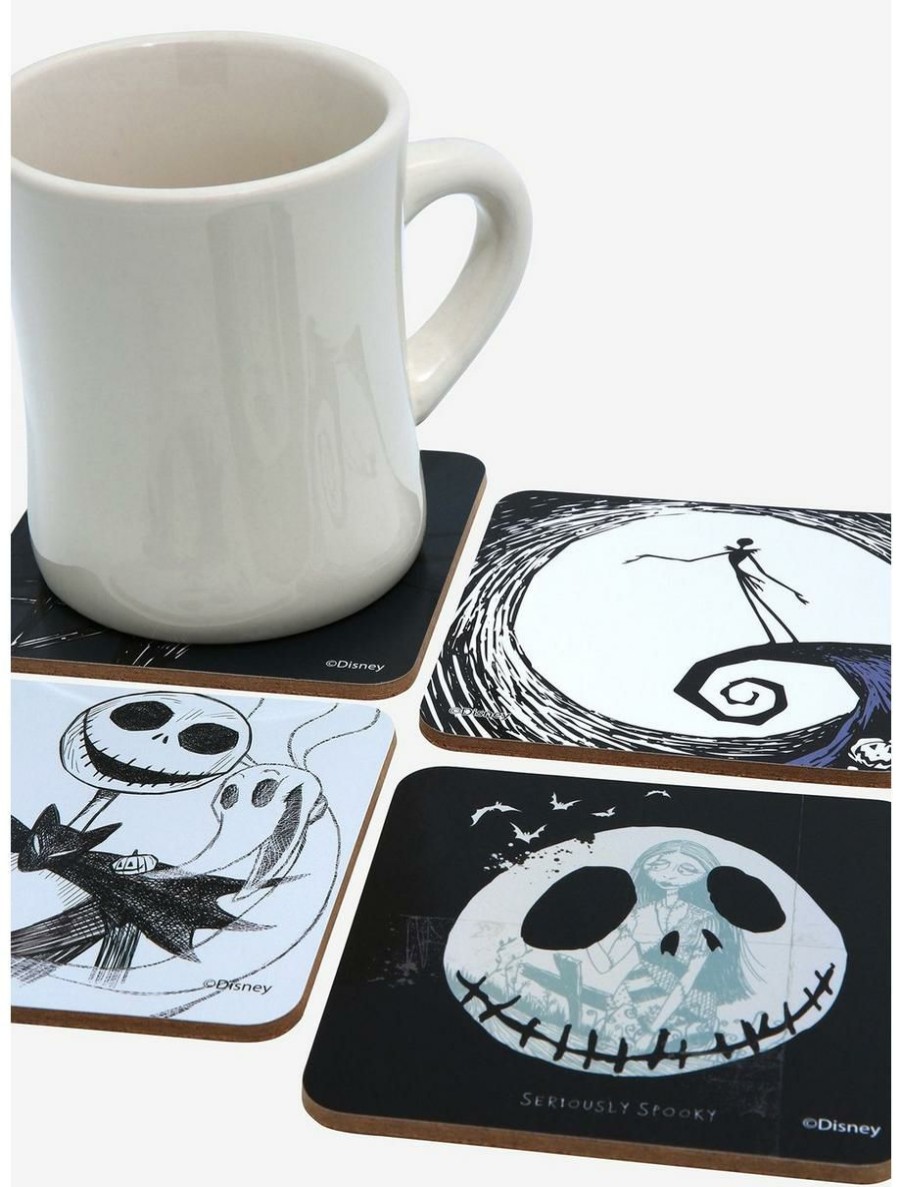 Horror * | Horror Disney The Nightmare Before Christmas Jack Skellington Coaster Set