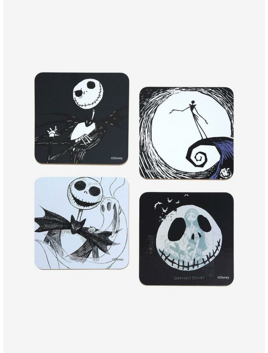 Horror * | Horror Disney The Nightmare Before Christmas Jack Skellington Coaster Set