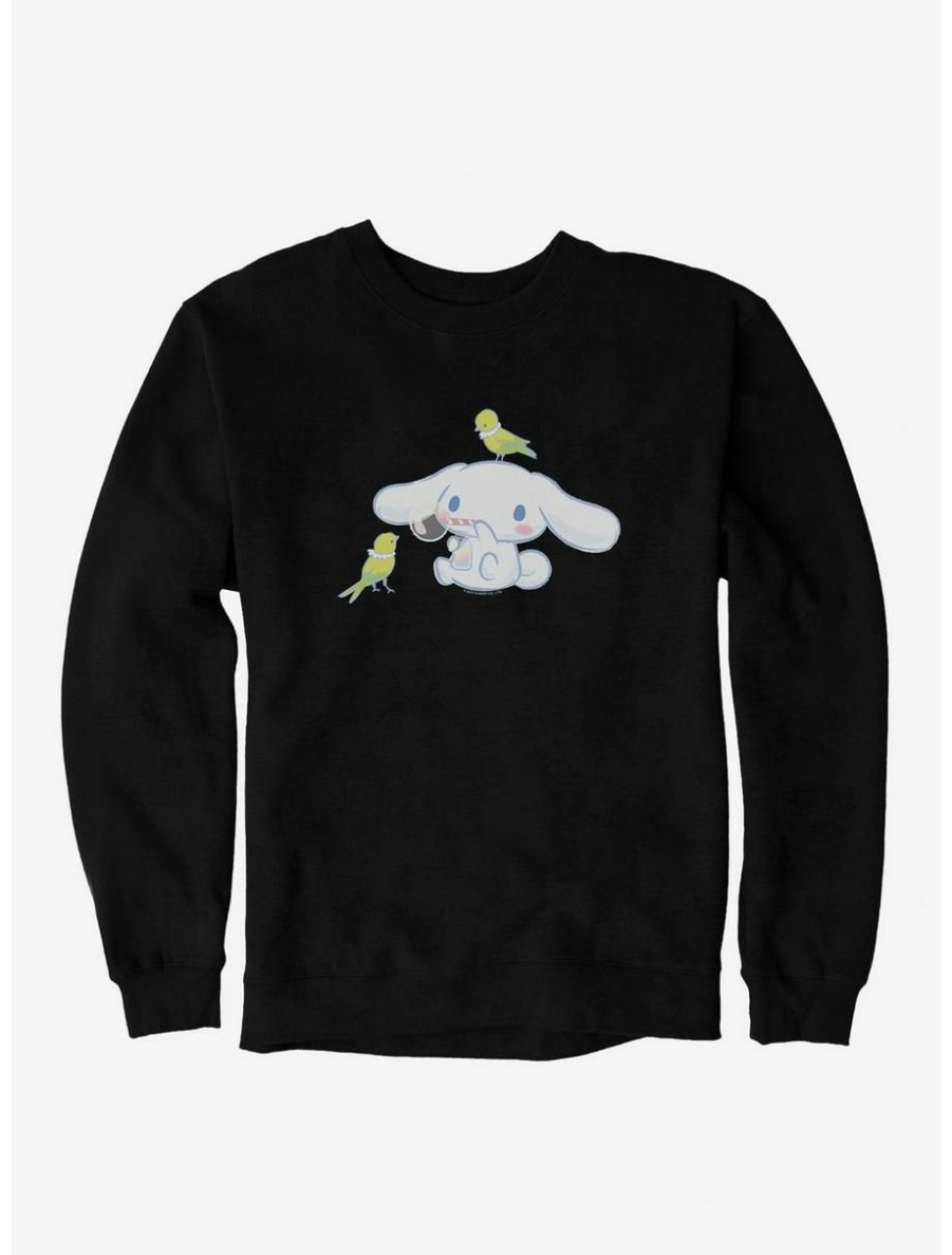 Anime * | Anime Cinnamoroll Bubbles And Birds Sweatshirt