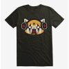 Anime * | Anime Aggretsuko Metal Raging Headphones T-Shirt