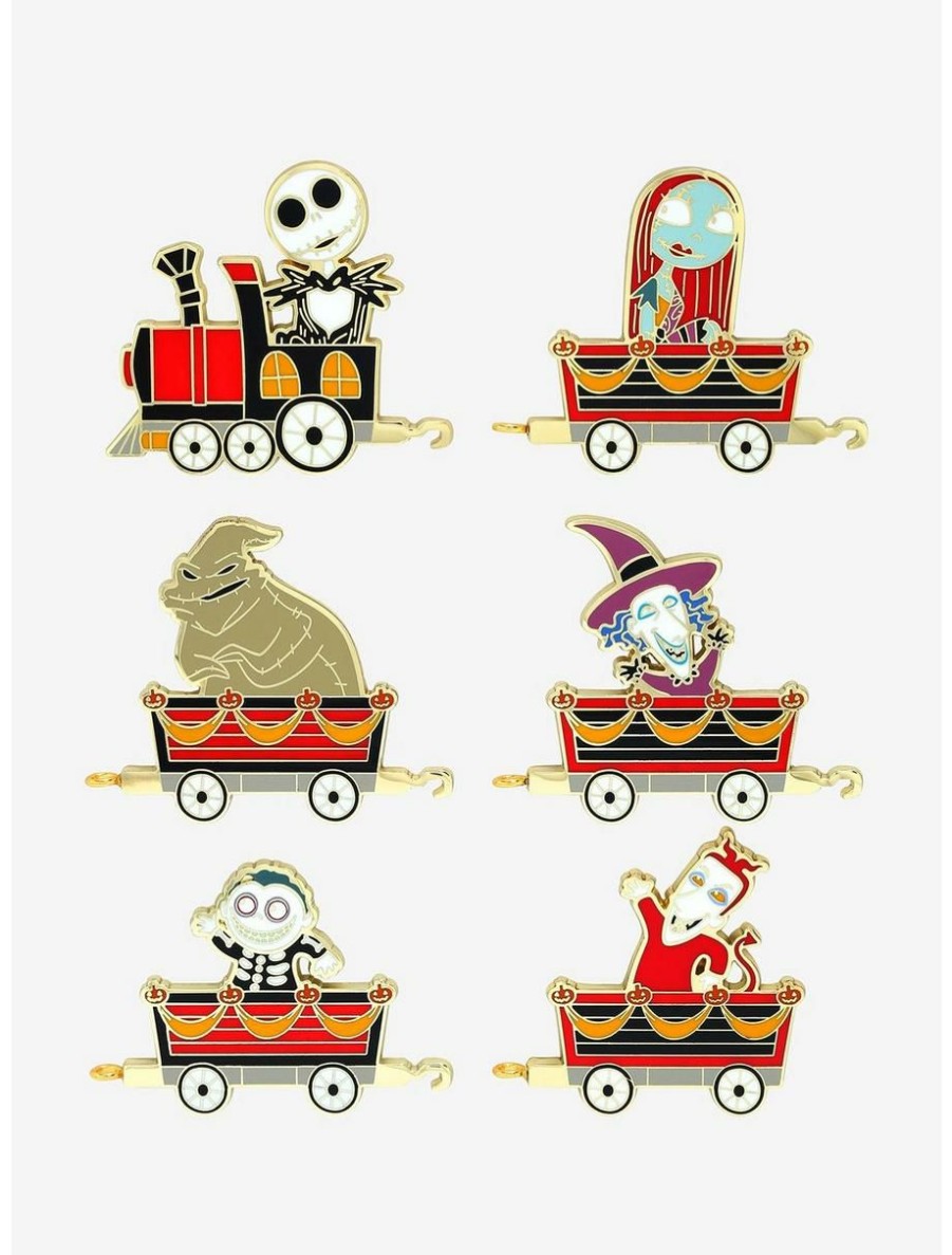 Horror * | Horror Disney The Nightmare Before Christmas Characters Blind Box Enamel Pin Boxlunch Exclusive