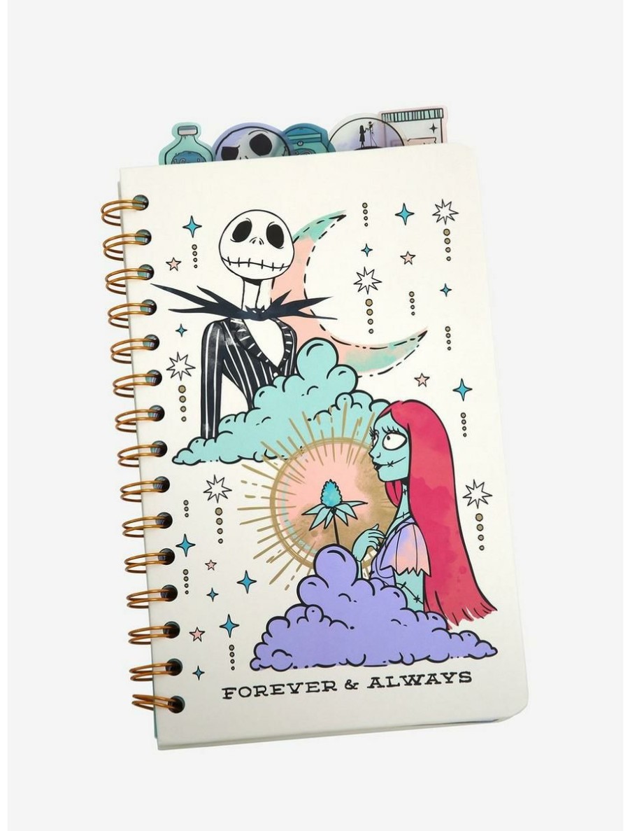 Horror * | Horror Disney The Nightmare Before Christmas Jack Skellington & Sally Celestial Tab Journal Boxlunch Exclusive