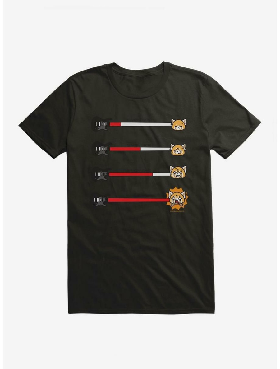 Anime * | Anime Aggretsuko Metal Anger Meter T-Shirt