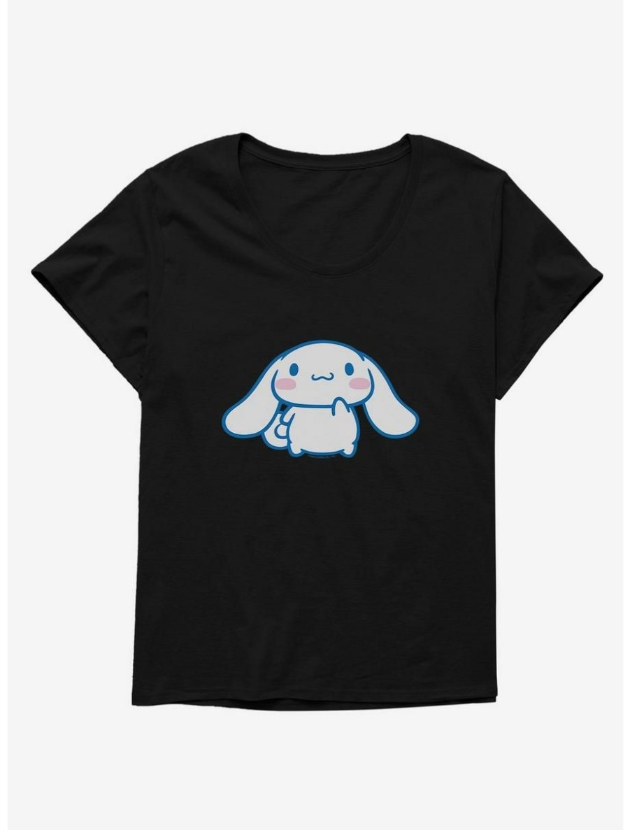 Anime * | Anime Cinnamoroll Wondering Womens T-Shirt Plus Size