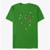 Cartoons * | Cartoons Disney Mickey Mouse Christmas Light Strand T-Shirt