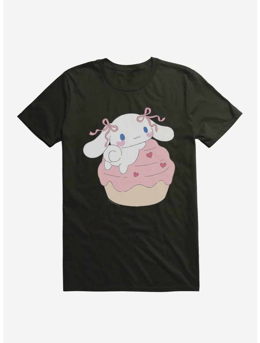 Anime * | Anime Cinnamoroll Heart Cupcake T-Shirt