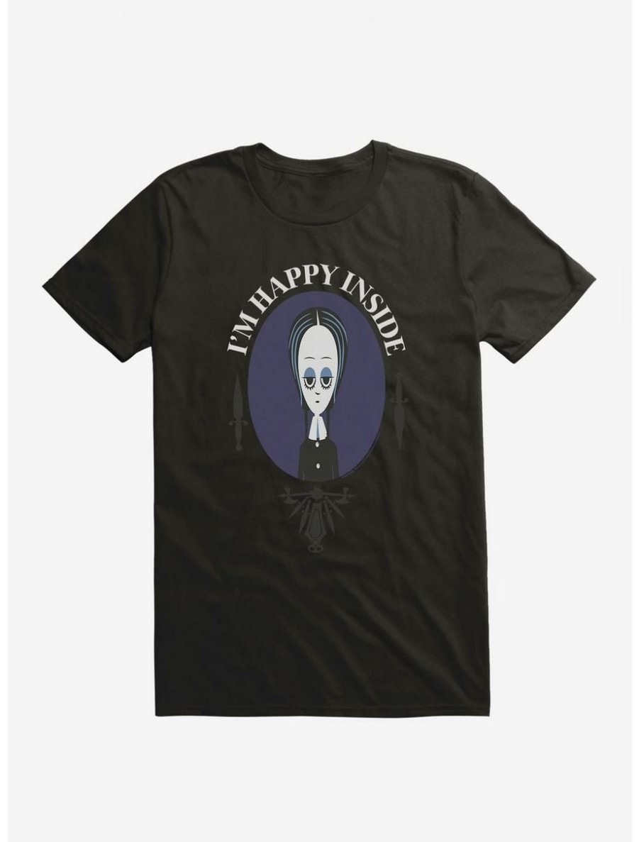 Horror * | Horror Addams Family Movie I'M Happy Inside T-Shirt