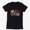 Anime * | Anime Aggretsuko Metal Gig Stickers Womens T-Shirt