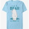 Cartoons * | Cartoons We Bare Bears Ice Bear Will Protect You T-Shirt