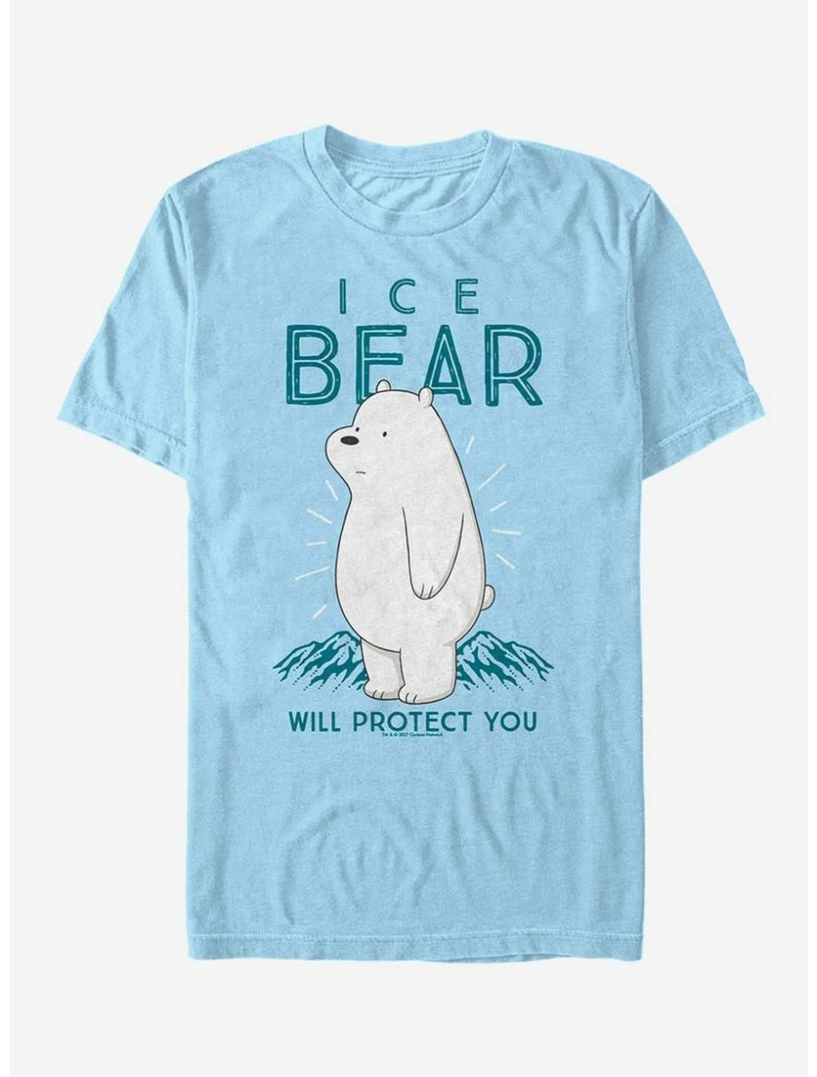 Cartoons * | Cartoons We Bare Bears Ice Bear Will Protect You T-Shirt