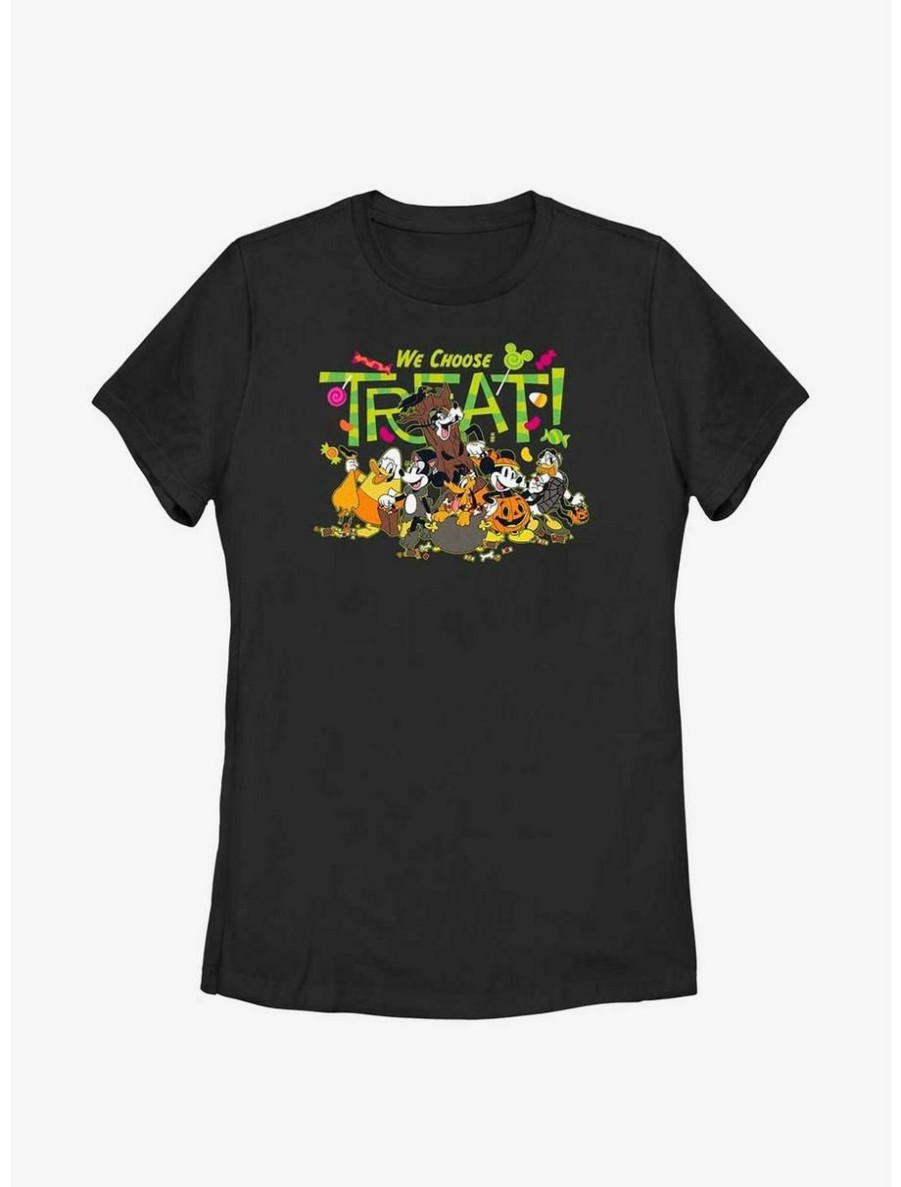 Cartoons * | Cartoons Disney Mickey Mouse & Friends We Choose Treat Womens T-Shirt