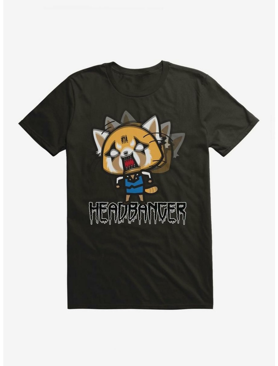 Anime * | Anime Aggretsuko Metal Headbanger T-Shirt