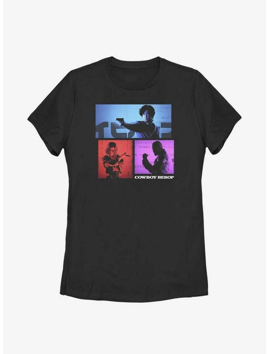 Anime * | Anime Cowboy Bebop Trio Box Up Womens T-Shirt